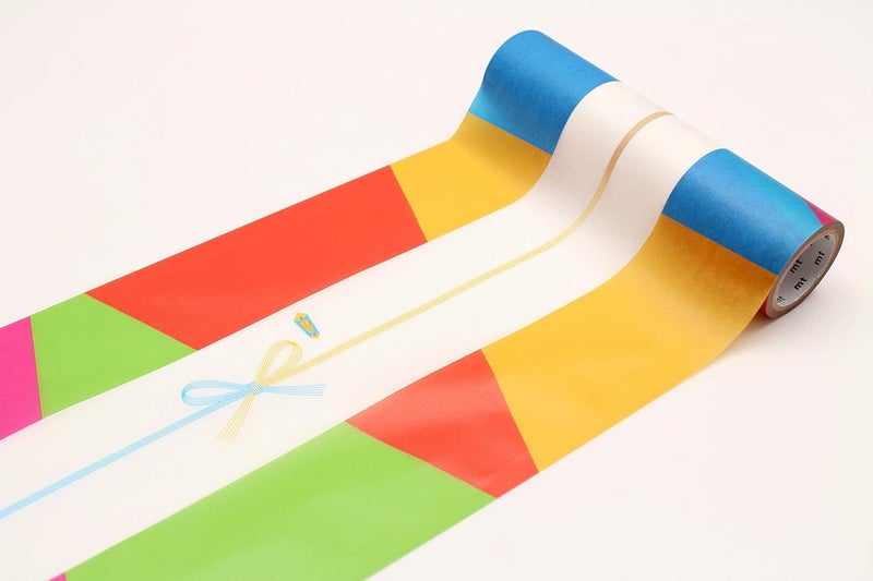 MT mt Washi Wrapping Paper, noshi goshiki, 155 mm x 5 mtrs (Pack of 1) - Image 1