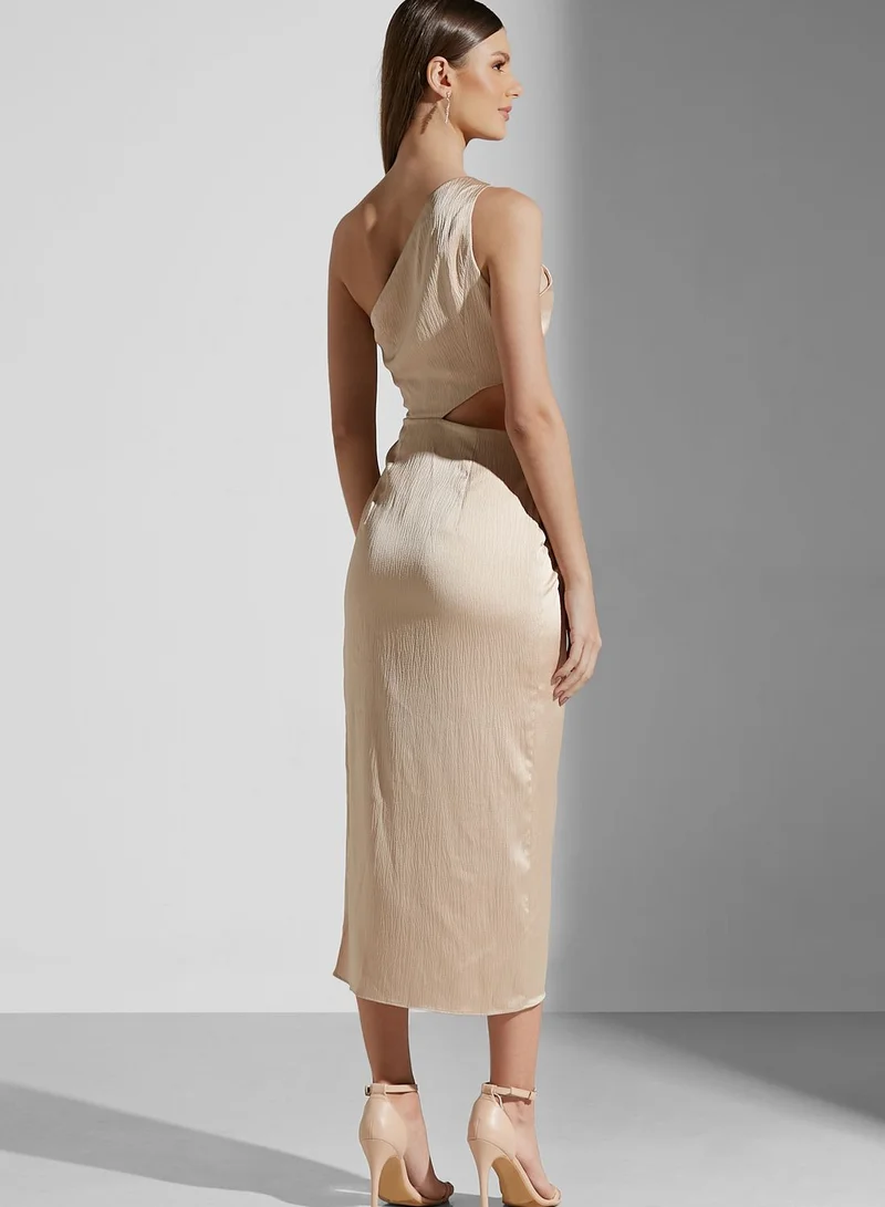 keepsake one shoulder dress KEEPSAKE Floral One-Shoulder Dress