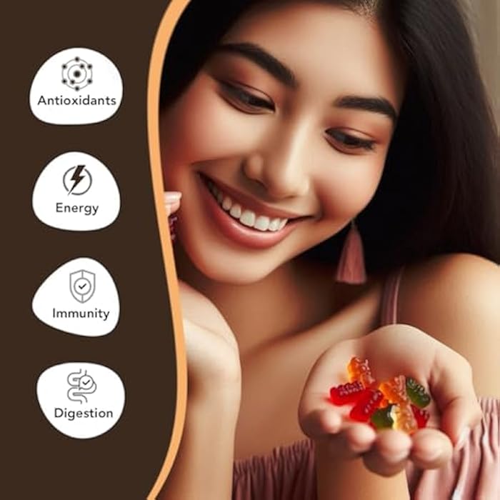 Belmonia Chaga Mushroom Gummies — Antioxidant Immune Support Supplement - Dietary Mushroom Supplement - 60 Gummies - Made in USA - Shrooms for Health - Organic Vegan Frendly - Image 2