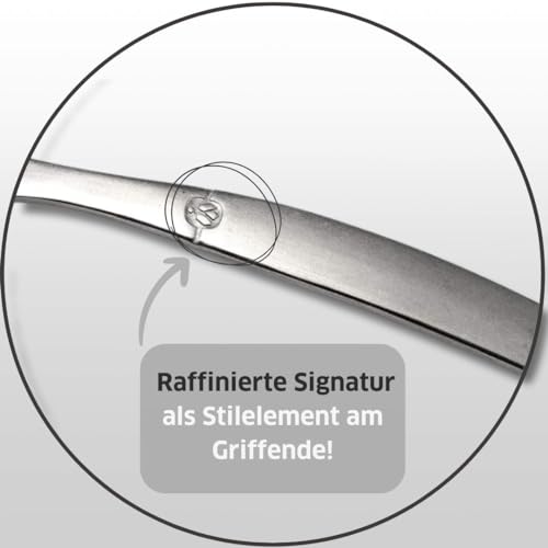 Amefa Silverware Set - 24-Piece, Rustic Style, Mirror Finish - Stainless Steel Flatware & Utensils with Steak Knives - Dishwasher Safe Cutlery, Forks & Spoons - Image 4