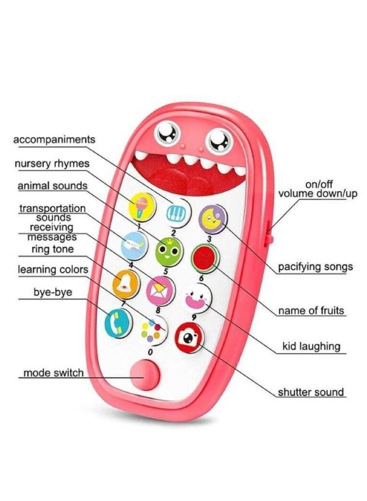 لعبة الهاتف  تعليمية بتصميم  جوال بيبي شارك مع ضوء وصوت - Image 4