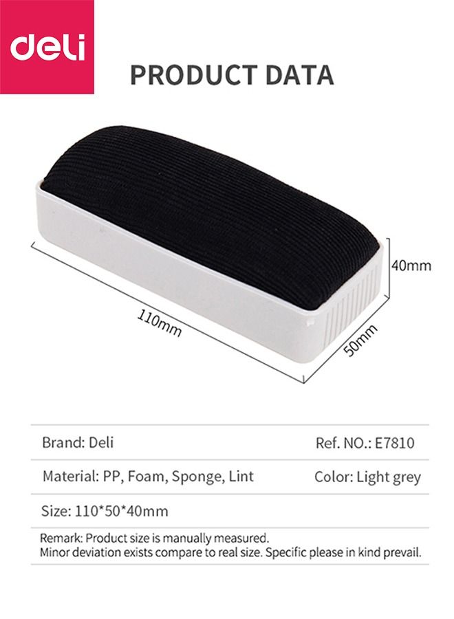 ديلي ممحاة السبورة أسود / رمادي خامة الوبر ملائمة للتنظيف - Image 2