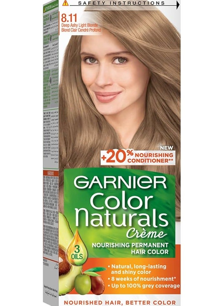 Garnier color naturals 8.11 deep ashy