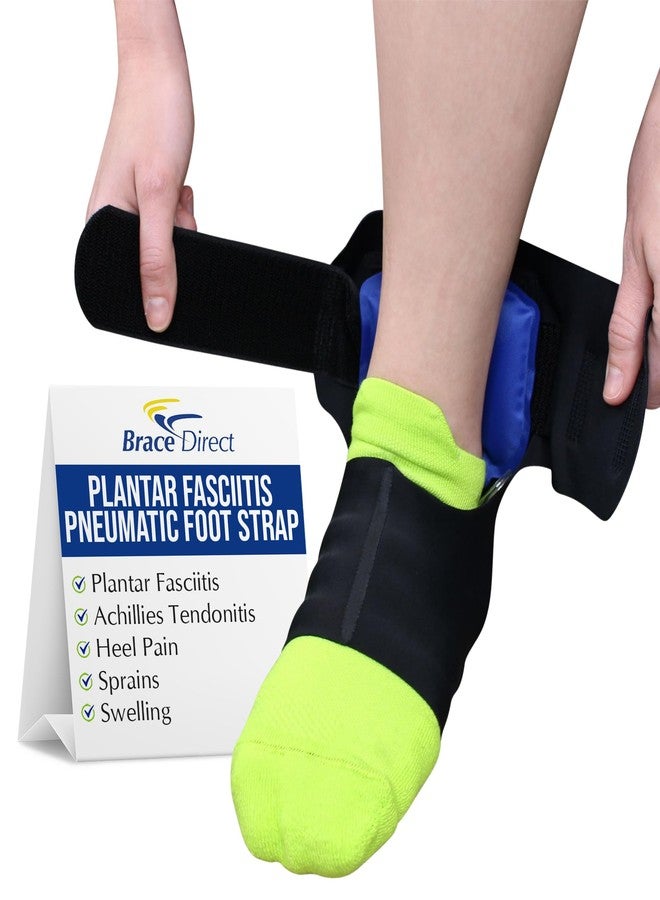 Brace Direct Plantar Fasciitis Foot Strap with Adjustable Air-Cell Compression for Daytime Relief of Heel Pain & Achilles Tendonitis Medium (US Shoe Men 7.5–11 / Women 9–12) - Image 1