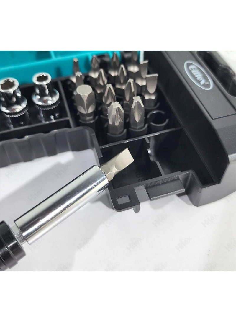 Giffex 25PC Ratchet Driver Socket & Bit Set – Universal Joint, Extension Bar, Adaptor – Ideal for DIY & Professional Use - Image 5
