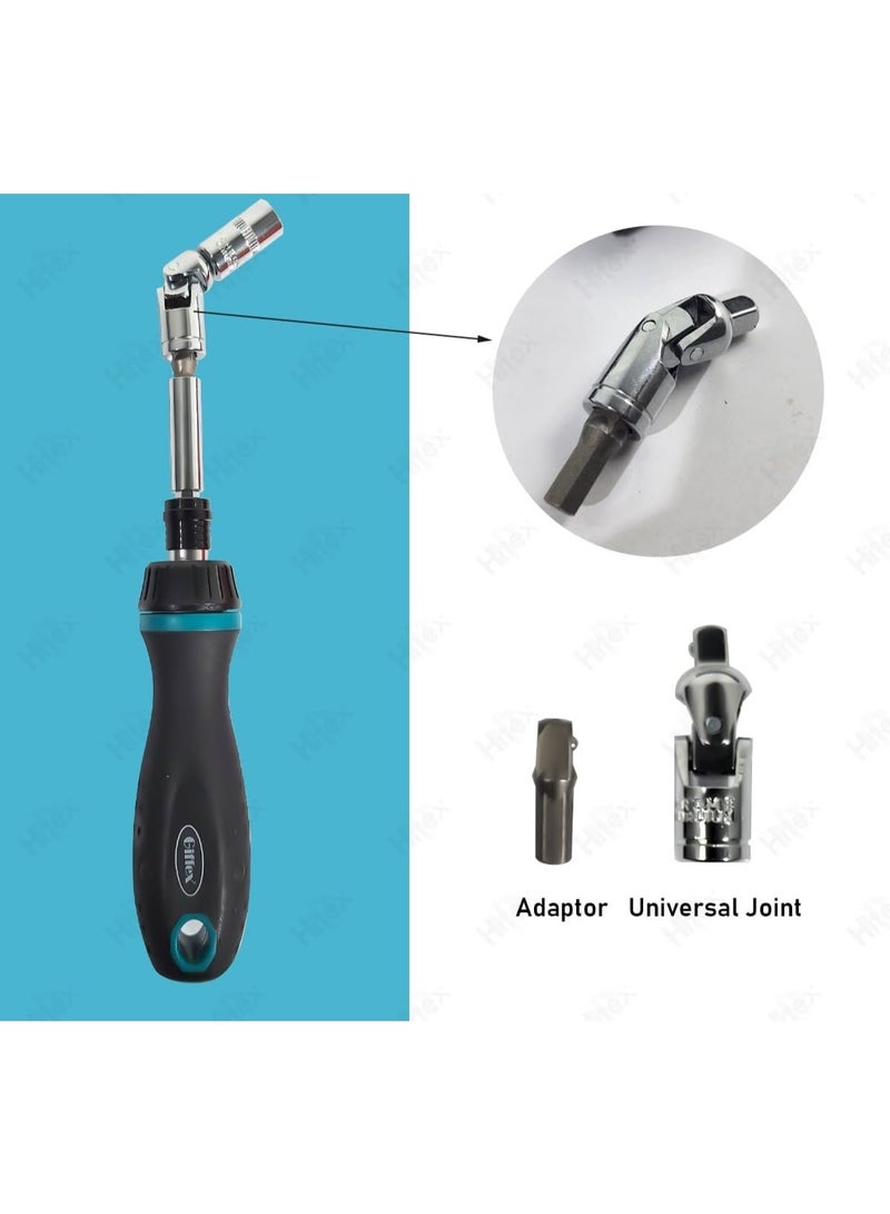 Giffex 25PC Ratchet Driver Socket & Bit Set – Universal Joint, Extension Bar, Adaptor – Ideal for DIY & Professional Use - Image 4