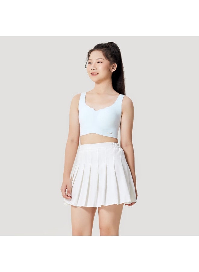 Jiusuibian Plant Cotton Children's Underwear Girls' A-class Invisible Thin Bra 12-15 Years Old Teenage Girls Medium And Long Vest