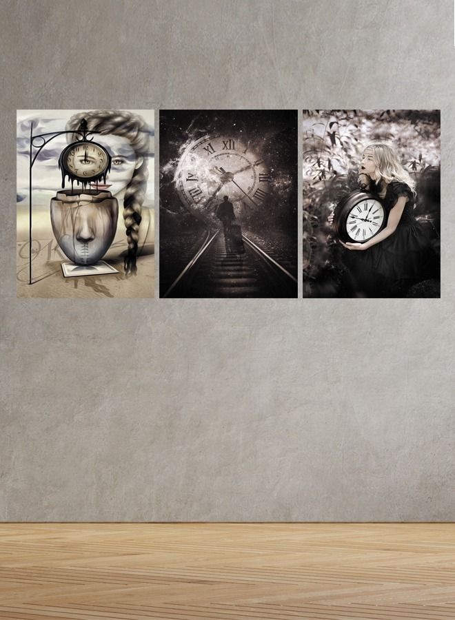 Marktna Decorative Wall Art Painting With A Modern Design, 3Pieces,Size 120x60cm - Image 1