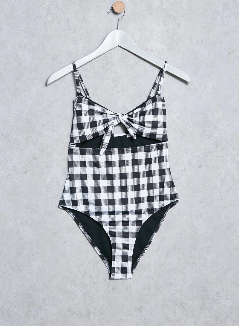 LOST INK Gingham Swimsuit