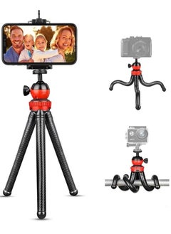 ELTRAZONE Flexible Tripod，12 Inch Phone Tripod for iPhone and Android Phone, Action Camera Tripod for GoPro Canon Nikon DSLR  - Image 1