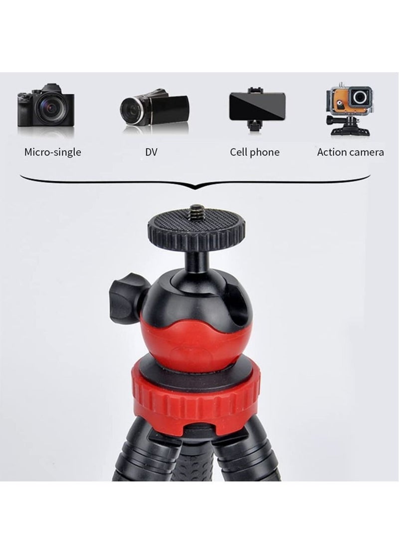ELTRAZONE Flexible Tripod，12 Inch Phone Tripod for iPhone and Android Phone, Action Camera Tripod for GoPro Canon Nikon DSLR  - Image 2