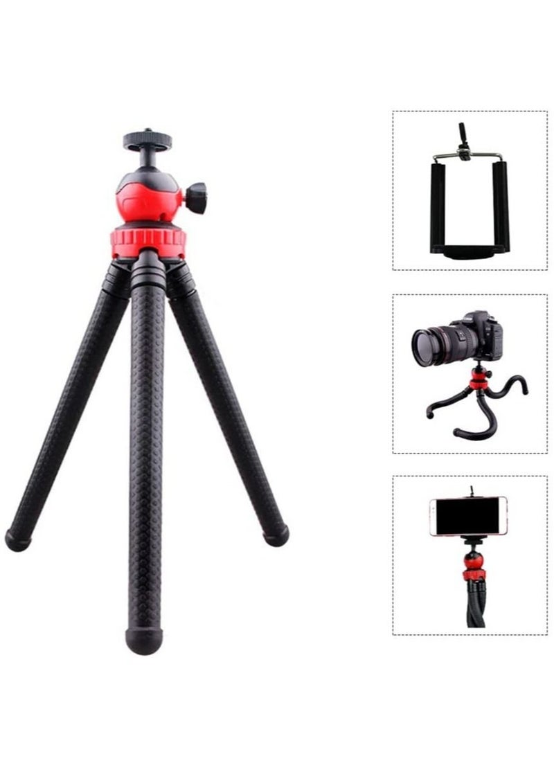 ELTRAZONE Flexible Tripod，12 Inch Phone Tripod for iPhone and Android Phone, Action Camera Tripod for GoPro Canon Nikon DSLR  - Image 5