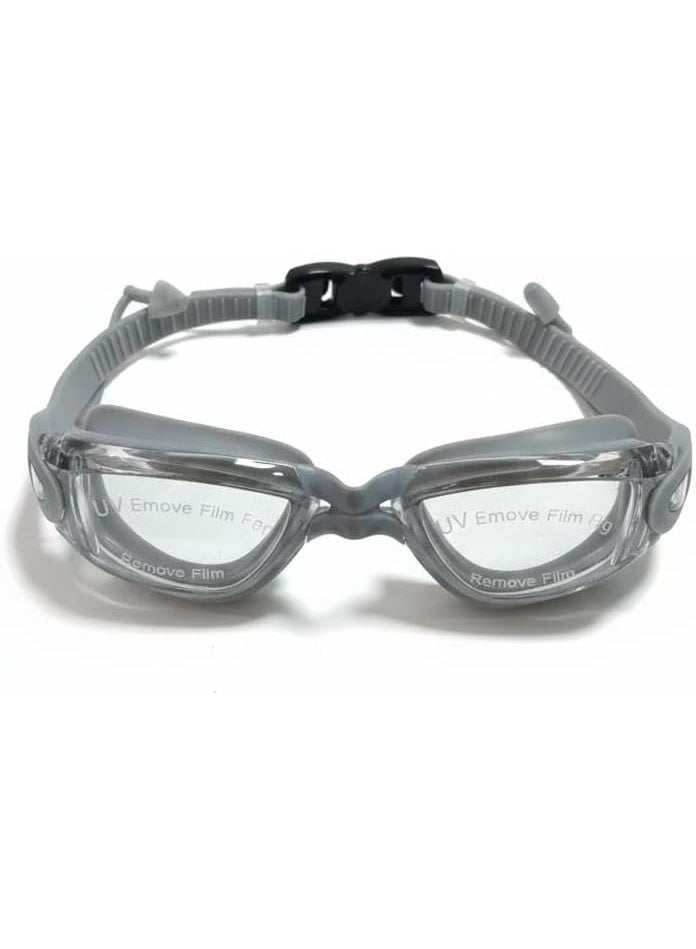 Spaceshoop Professional Swimming Goggles Anti Fog UV Protection Leak Proof Wide View Lenses with Soft Silicone Gasket and Easy Adjustable Strap for Adults Men and Women - Image 1