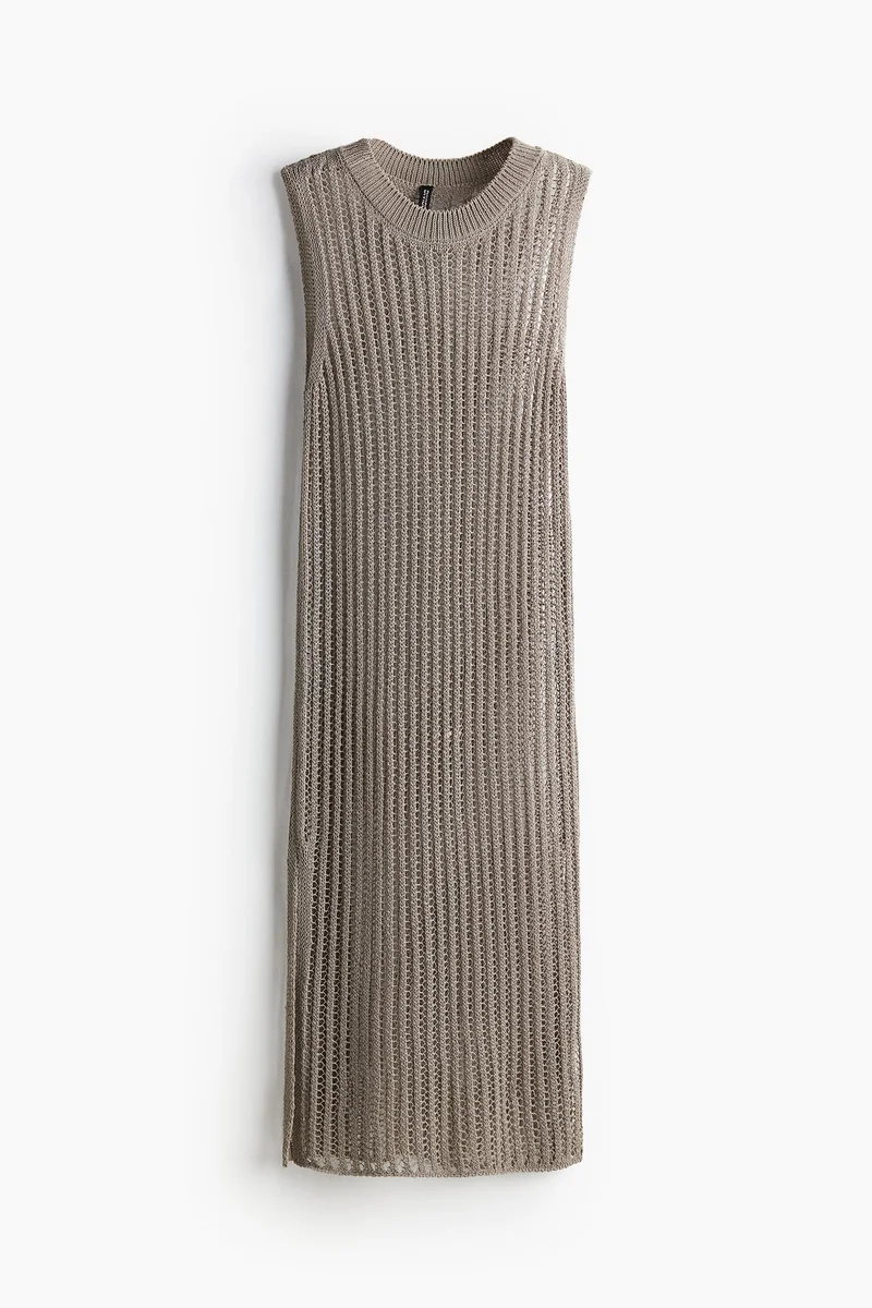 H&M Ladder-Stitch-Look Knitted Dress