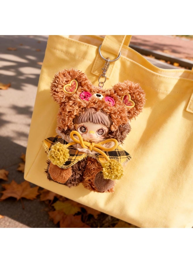 بوب جوي صندوق أعمى منفوش POP JOY، سلسلة ماي ماي دقيق الدب، صندوق غامض، دمية منفوشة من الفينيل الناعم مع ملابس، عيون زجاجية لطيفة، لعبة ميدالية كاواي قابلة للتجميع، مناسبة لعمر 3 سنوات فما فوق، صندوق واحد - Image 2