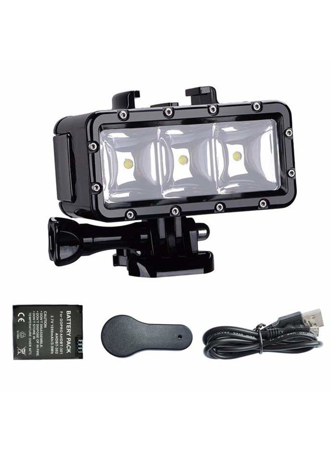 Suptig High Power Dimmable Waterproof Led Video Light Fill Night Diving Underwater For Gopro Hero 13/Hero 12/Hero 11/Hero 10/9/8/7/6/5/4/3/2/Herosession/Dji Osmo/Insta 360/Akaso Action Cam - Image 1
