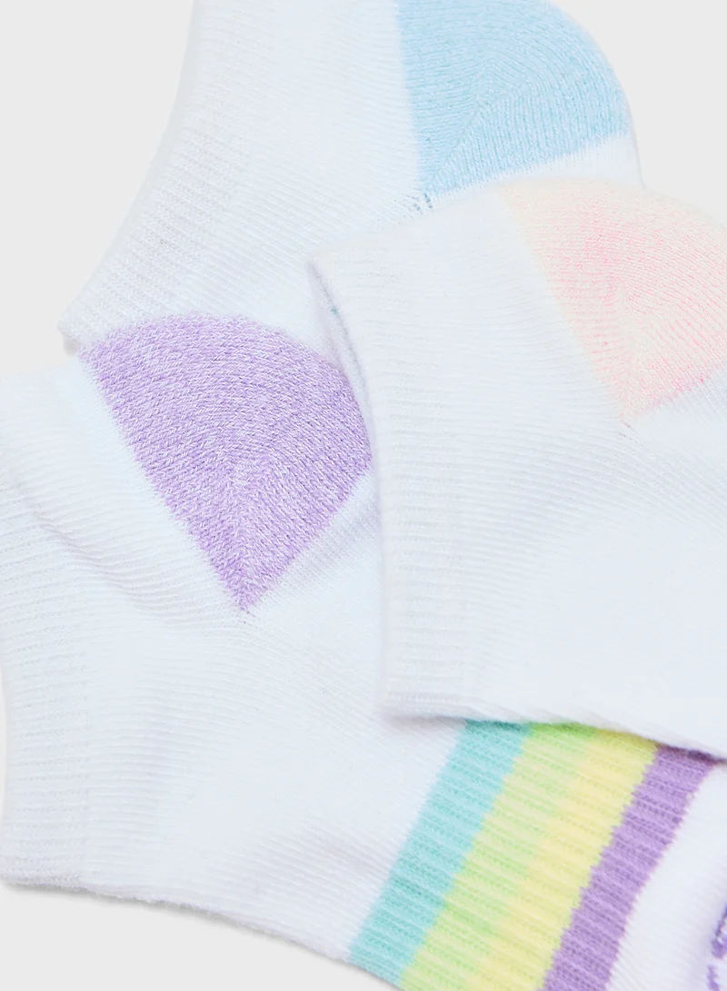 سكيتشرز Kids 3 Pack Terry Socks