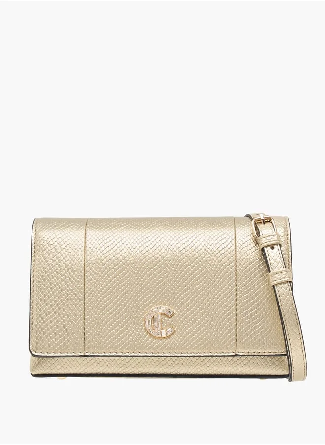 Le Confort Women Textured Crossbody Bag with Button Closure Ramadan Collection