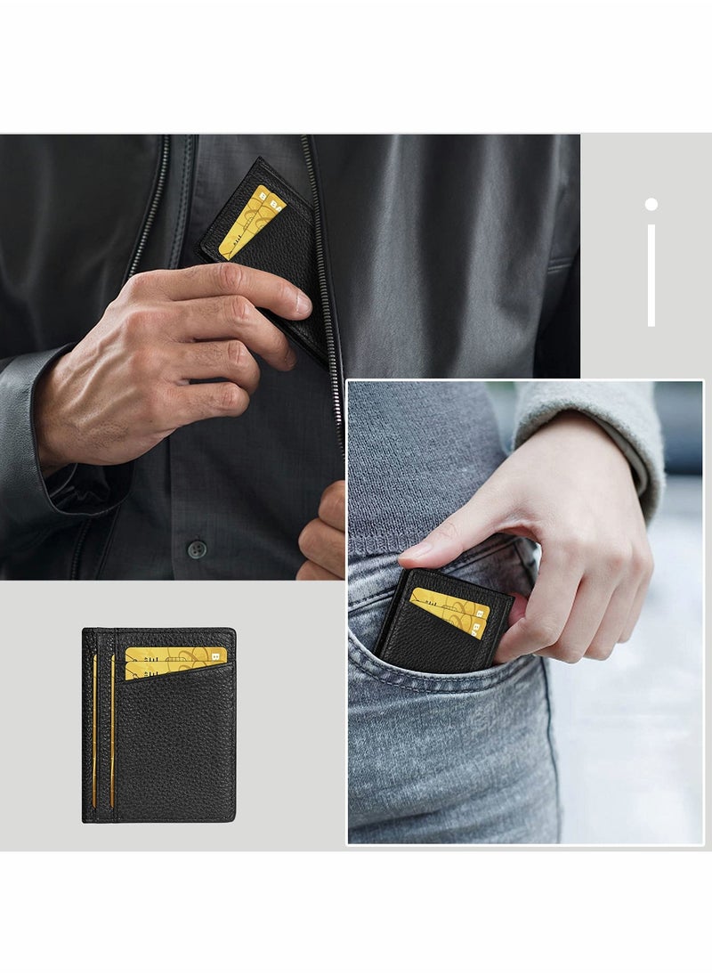 Men Wallet Slim Larger Capacity with 8 Slots RFID Blocking Wallet Minimalist Front Pocket Premium Leather Credit Card Holder  with ID Window Gift Box, Black - pzsku/ZE120A0D8A664AE10E561Z/45/_/1696815624/571ed355-867b-4928-af13-827a8b1b1bf1