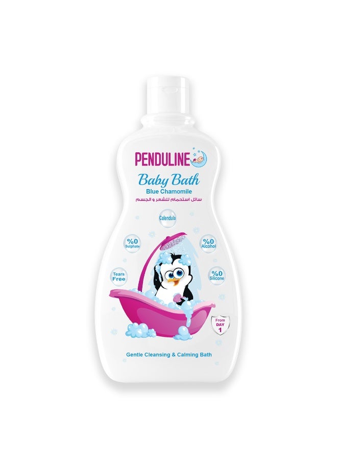 Penduline Gentle baby bath | baby bath enriched with blue chamomile Scented | Baby & Kids | Tear-Free | 300Ml - Image 1