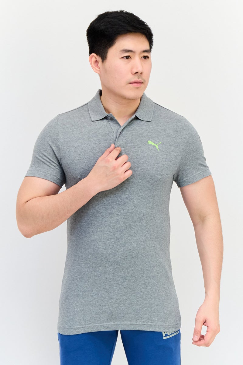 PUMA Men Sportswear Fit Short Sleeves Outdoor Polo Shirt, Grey - Image 1