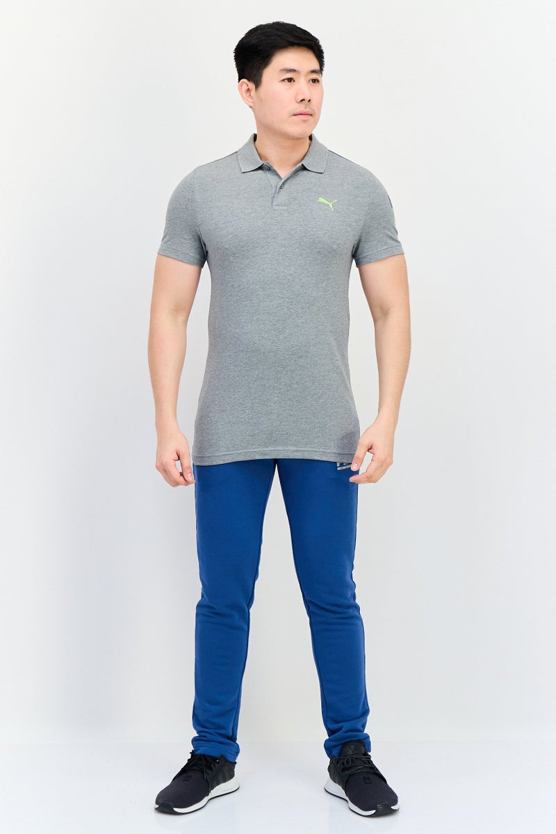 PUMA Men Sportswear Fit Short Sleeves Outdoor Polo Shirt, Grey - Image 4