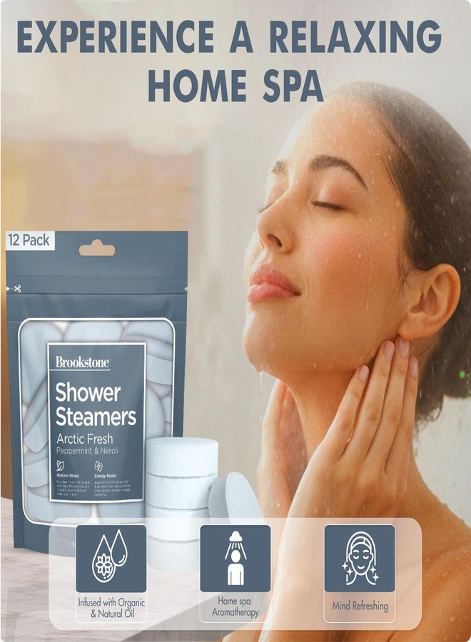 بروكستون أقراص استحمام بروكستون العطرية، 12 قرصًا - هدية مثالية للرجال في عيد الميلاد، وهدية رائعة للنساء في أعياد الميلاد، برائحة الفيل الأخضر، للاسترخاء والعناية الذاتية - أقراص استحمام برائحة القطب الشمالي المنعشة - Image 2