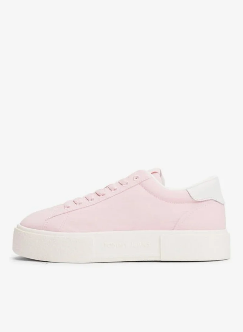 تومي جينز سنيكرز فلات فورم برباط