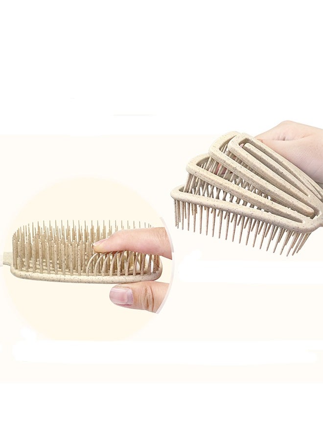 Generic Hair Massager Scalp for Hair Growth,Detangling Brush, Dry and Wet Vented Detangler Hair Brush for Women and Men, Professional Paddle Curved Styling Hairbrush  - Image 5