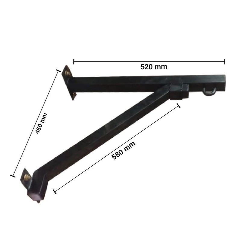 Glitz Punching Bag Hanger for Lifting Heavy Punching Bag Wall Mounted Metal Hanger Comes with Wall Mounted Stand for Bags with Bolts and Fasteners Without Bag Black - Image 3