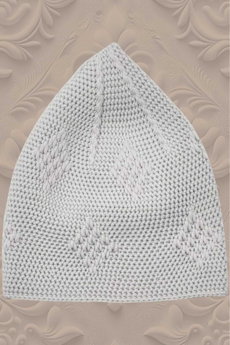Hızırım 50's Woven Knitted Patterned Skullcap Quality Prayer Cap  - Image 2