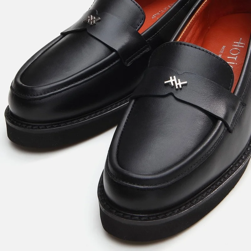 Hotiç 01AYH291760A100 GENUINE Leather Black Women's Loafer