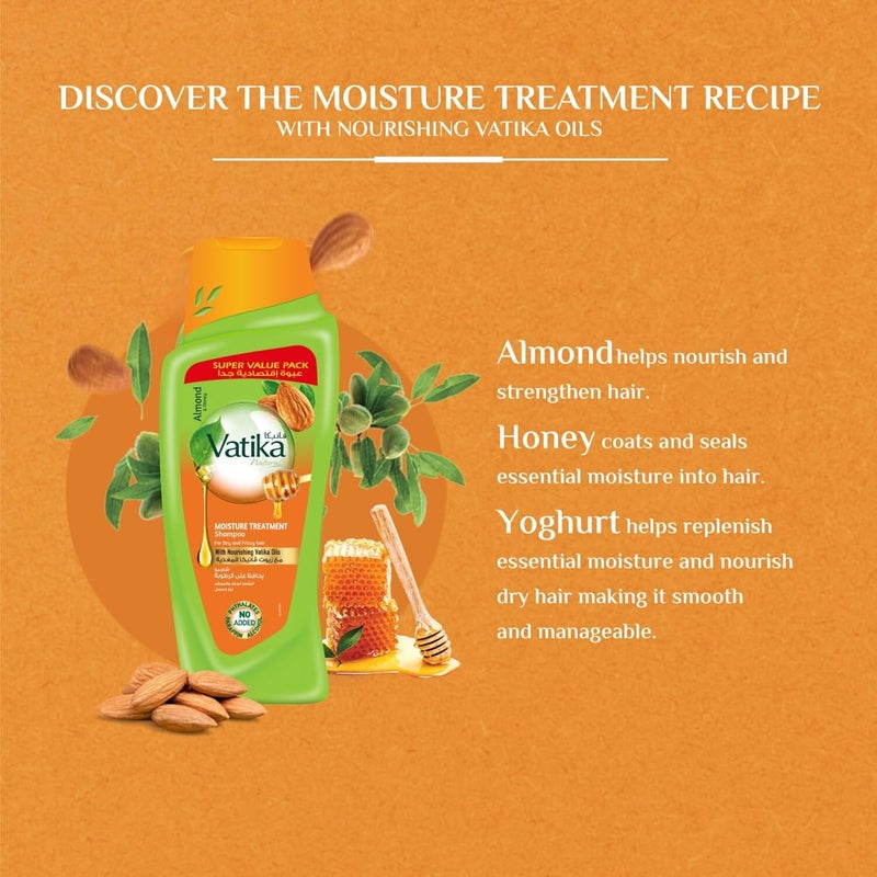 Vatika Naturals Moisture Treatment Shampoo 700ml - Image 3