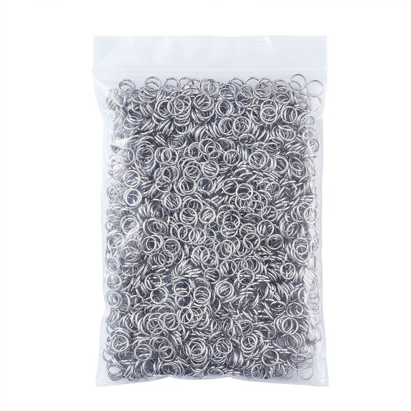 KISSITTY 2000Pcs 6mm Stainless Steel Open Jump Rings Connectors 0.8mm Thick Chainmail Making Jewelry Findings - Image 4