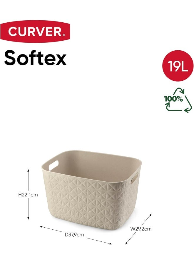 Curver CV SOFTEX BASKET LG 19L WHITE - Image 5