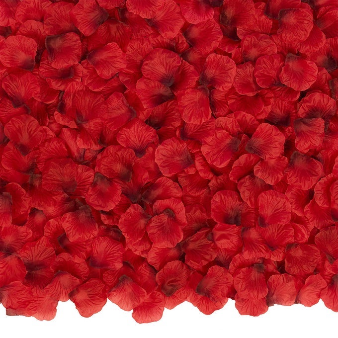3000 PCS DARK RED ARTIFICIAL SILK ROSE PETALS FOR ROMANTIC NIGHT WEDDING PARTY ANNIVERSARY FLOWER DECORATIONS