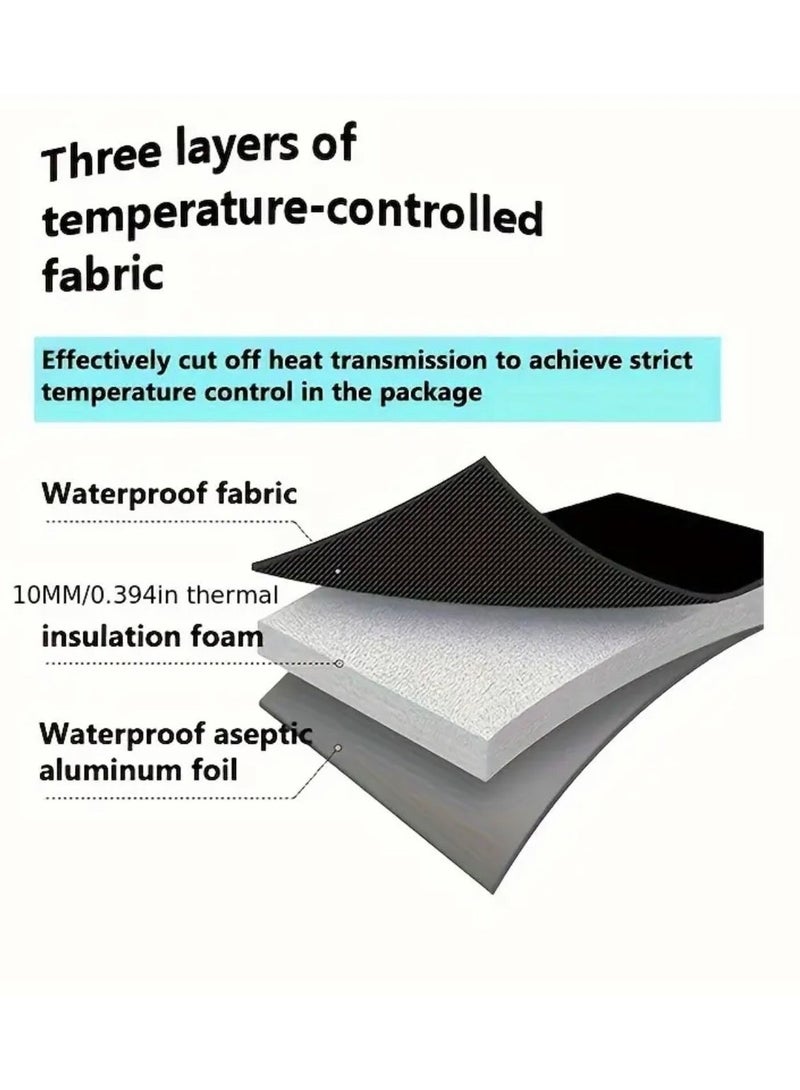 جست كواليتي حافظة مبردة للأنسولين للسفر محمولة مع أكياس جل تبريد قابلة لإعادة الاستخدام – حقيبة تخزين أقلام الأنسولين لمرضى السكري، جراب عازل للحفاظ على درجة الحرارة للعمل والمدرسة والسفر - Image 5