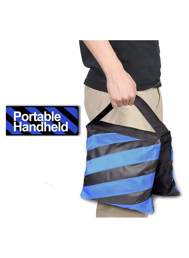 SYOSI Heavy Duty Sandbag Photo Studio Weight Bag Blue Saddlebag Design for Photography Stand Light Tripod Outdoor Patio Sports Sets Film Live Productions 3 Pack  - Image 3