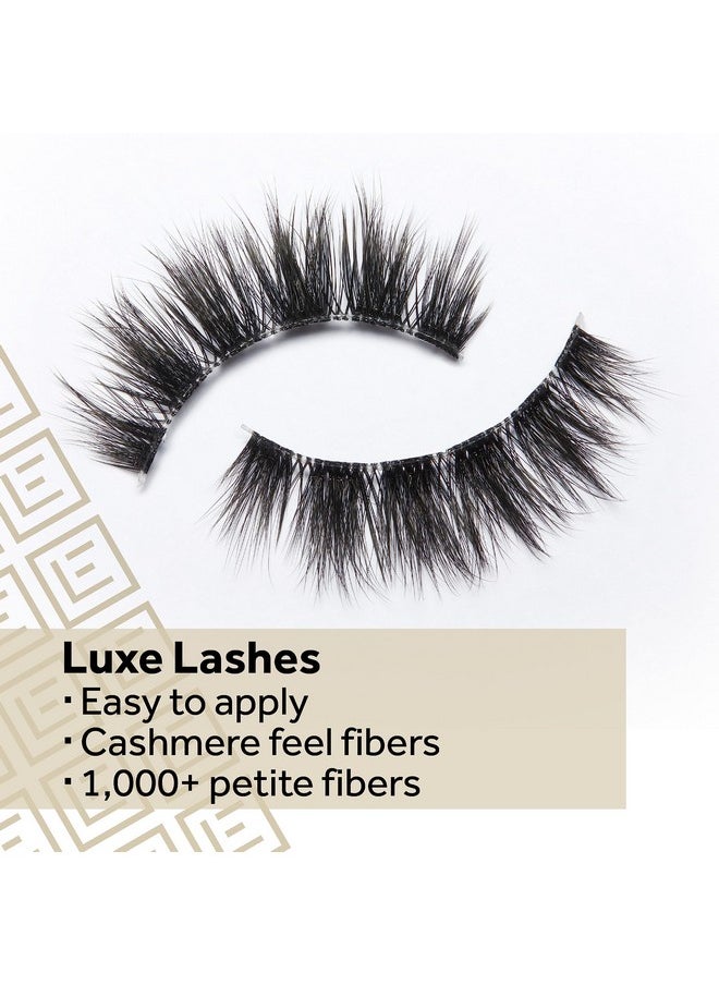 EYLURE False Lashesluxe Cashmere No. 8 With Adhesive Included1 Pair Black  - Image 5