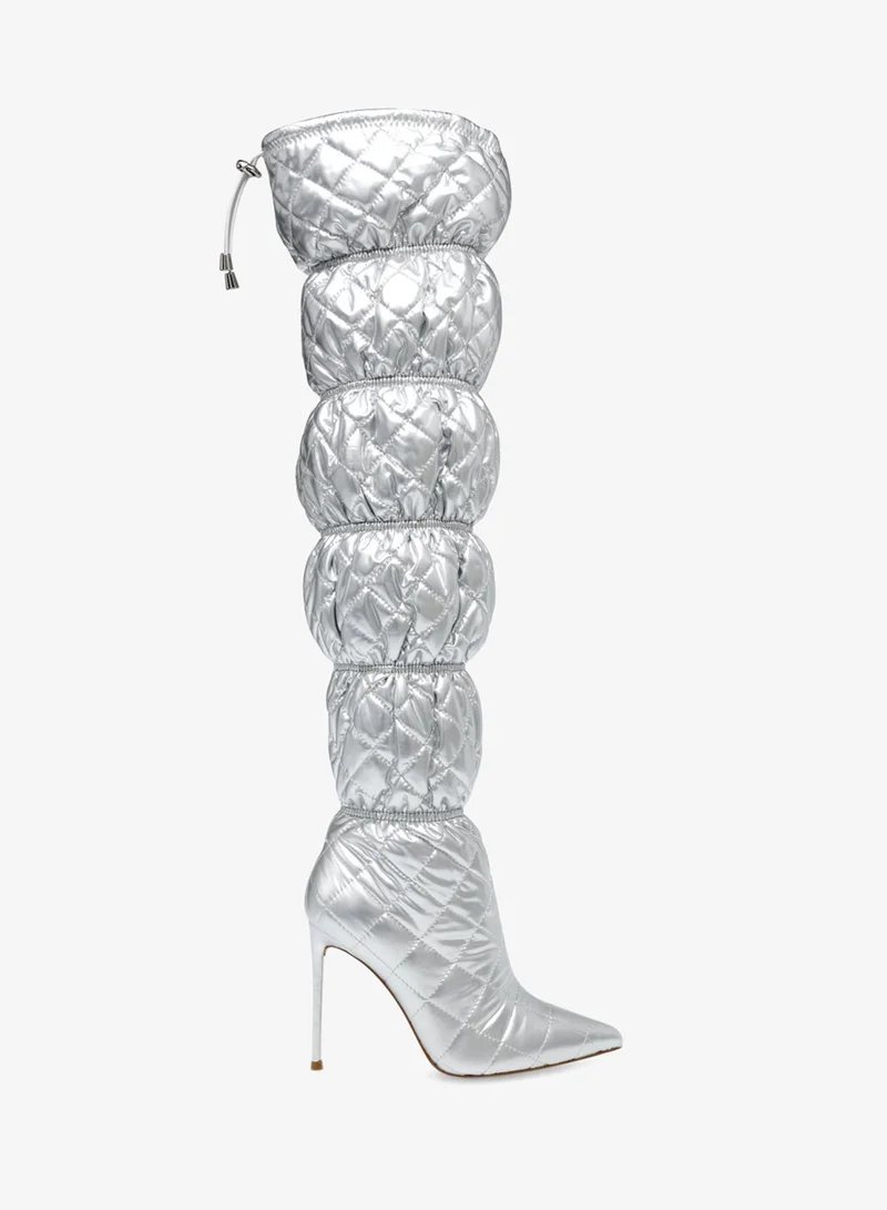 STEVE MADDEN Steve madden silhouette silver women's boots