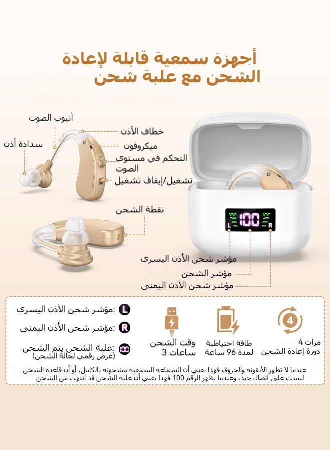 Kfcop Hearing Aids Rechargeable Devices for Old People Mini Sound Amplifier Device - Image 3
