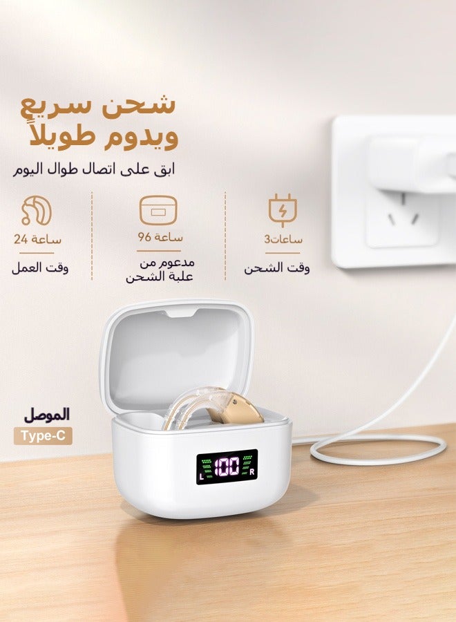 Kfcop Hearing Aids Rechargeable Devices for Old People Mini Sound Amplifier Device - Image 2