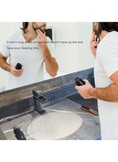 Brrnoo Beard Cutting Cloth 20Pcs Disposable Beard Apron Liners Trimming Degradable Sink Collect Beard Catcher Grooming Cape Stubble Beard Hair Catcher Beard Bib Save Time Hair Cloth Decor  - Image 4