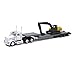 NewRay 143 scale Kenworth W900 Lowboy Trailer with Construction Excavator - Image 3