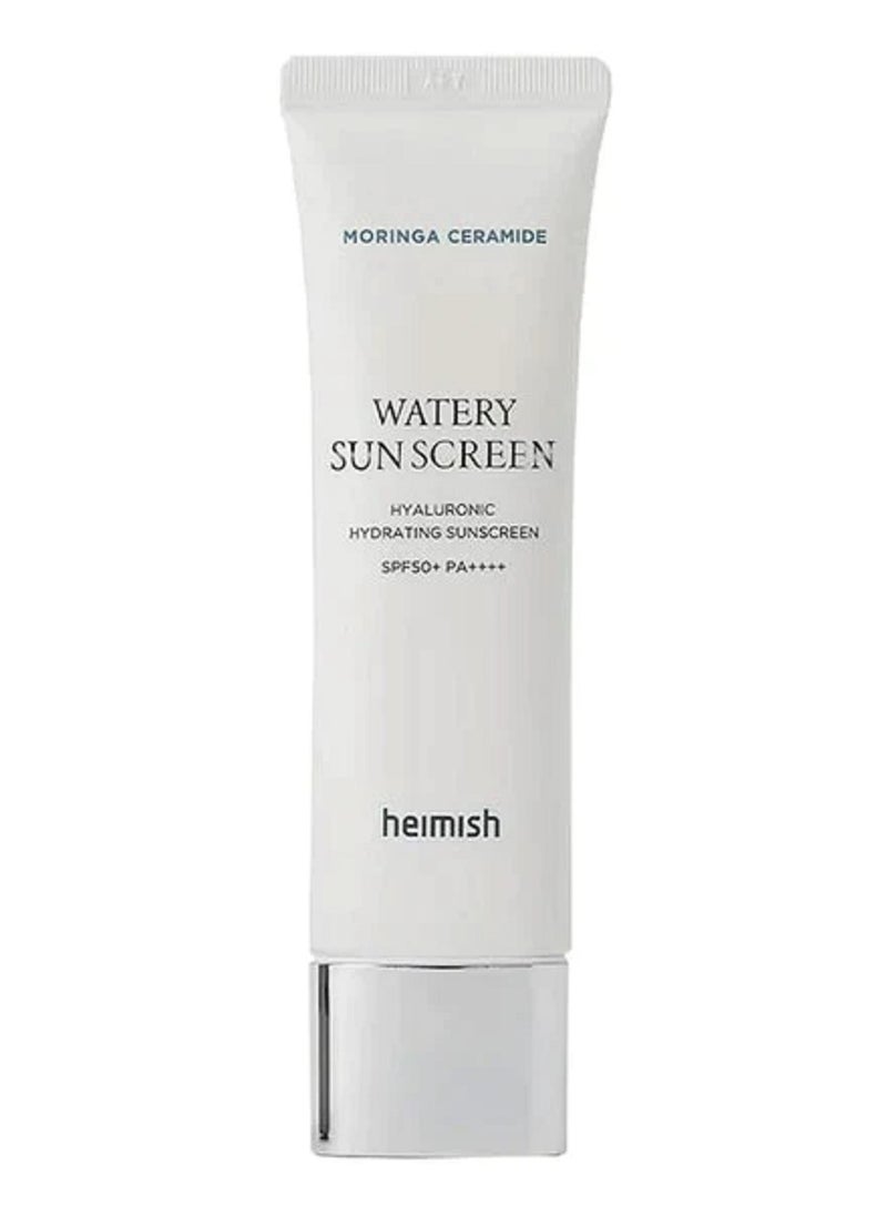 Heimish Moringa Ceramide Hyaluronic Acid Hydrating Watery Sunscreen 50ml  - Image 1