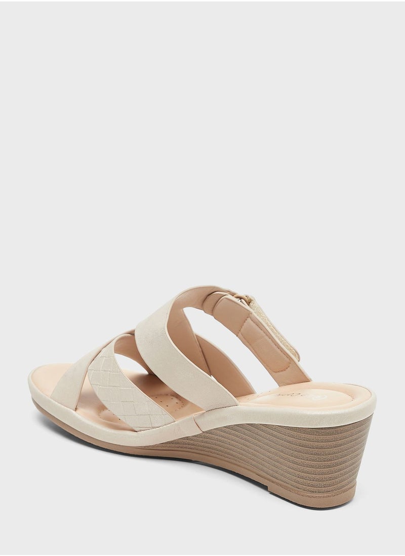 Le Confort - Open Toe Wedge Sandals - Image 1