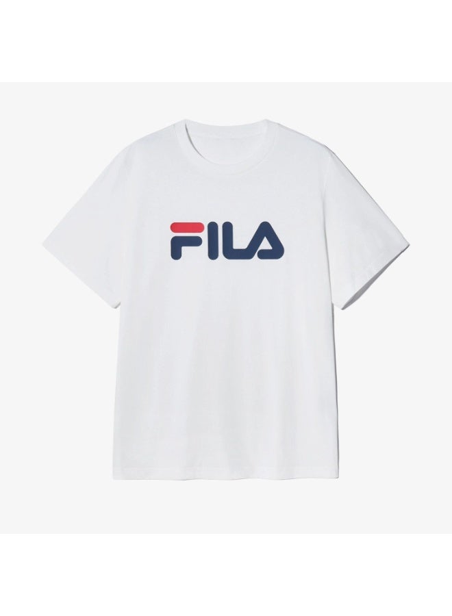 FILA Classic Logo Crew Neck Short Sleeve T-Shirt, Unisex Casual Top-L - Image 3