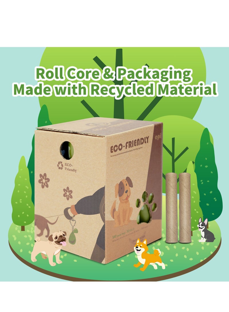 Dog Poop Bags, 24 Rolls/360 Bags with Dispenser, Extra Thick Doggy Poop Bags, Cat Poop Bags, Dog Bag, Pet Waste BagsUnscented, Leak-Proof, Easy Tear-Off  - Image 3
