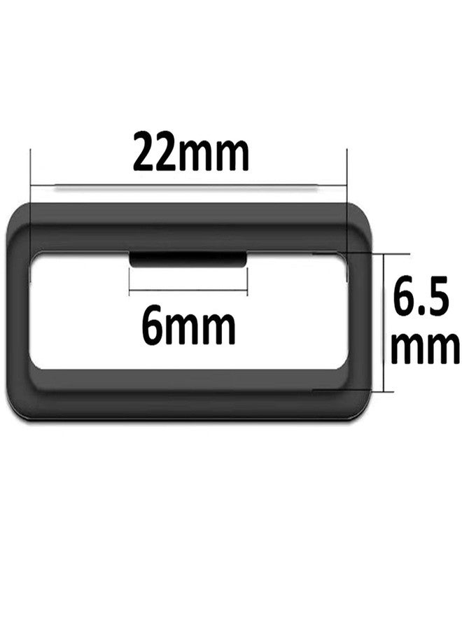 Carmoeignin 22mm Watch Band Fastener Rings For Garmin Forerunner 945 935 220 230 235 620 630 735XT 235Lite Approach S20 S6 S5 Fenix 5, Soft Silicone Wrist Band Strap Security Loop - Image 5