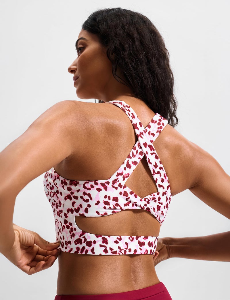 JOYSPELS Sports Bras for Women Extra Comfort Criss-Cross Back Padded Workout Tops for Women Medium Support - Image 4